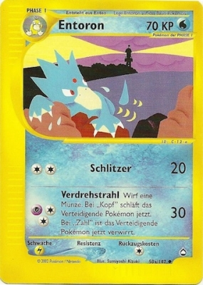 Entoron 50b — Aquapolis (German Pokémon TCG card)