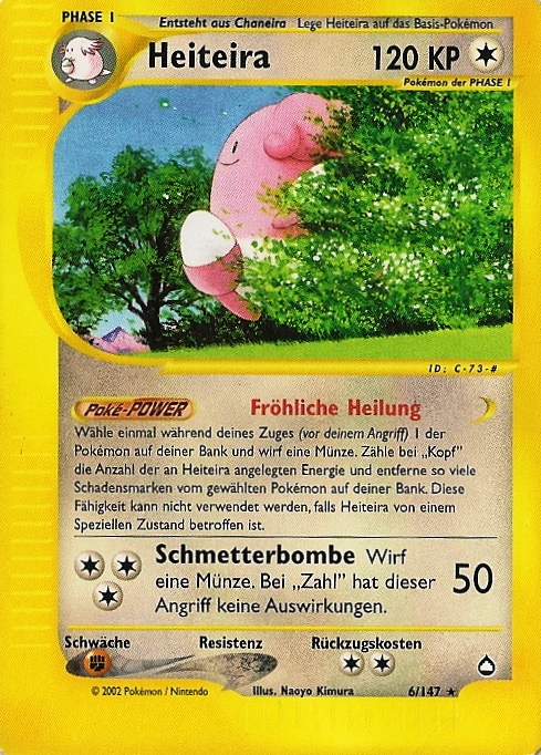 Heiteira 6 — Aquapolis (German Pokémon TCG card)