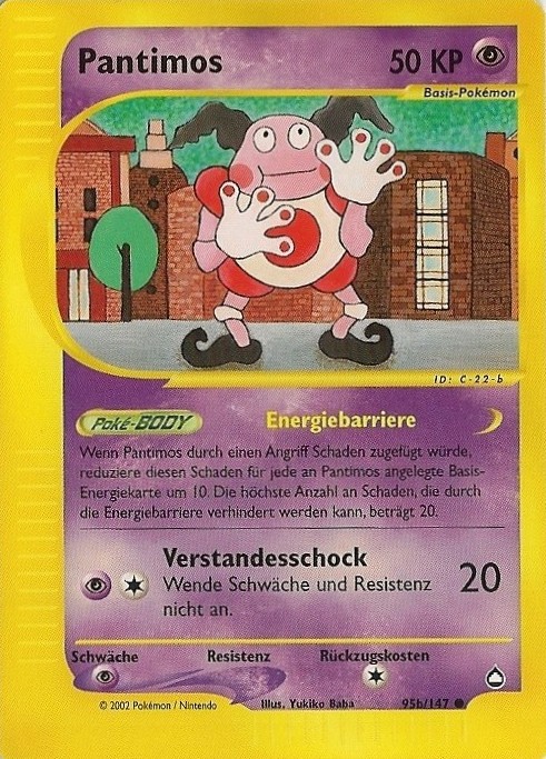 Pantimos 95a — Aquapolis (German Pokémon TCG card)