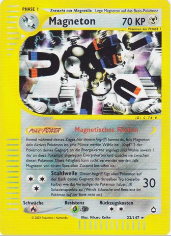 Laschoking H22 — Aquapolis (German Pokémon TCG card)