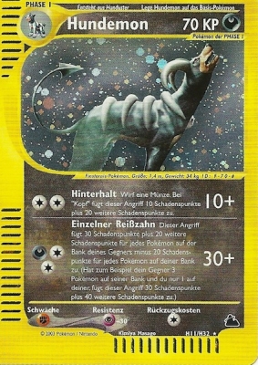 Hundemon 12 — Skyridge (German Pokémon TCG card)