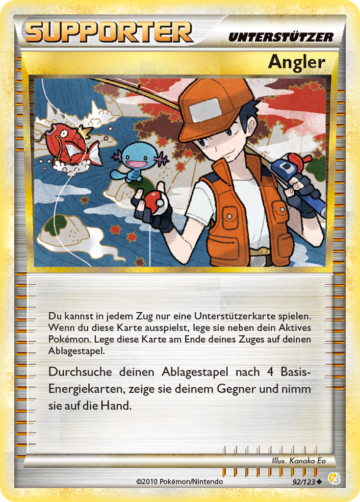 Angler 125 — Skyridge (German Pokémon TCG card)