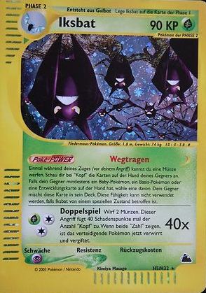 Iksbat 6 — Skyridge (German Pokémon TCG card)