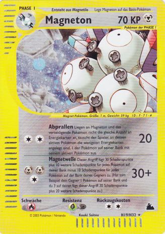 Lavados H20 — Skyridge (German Pokémon TCG card)