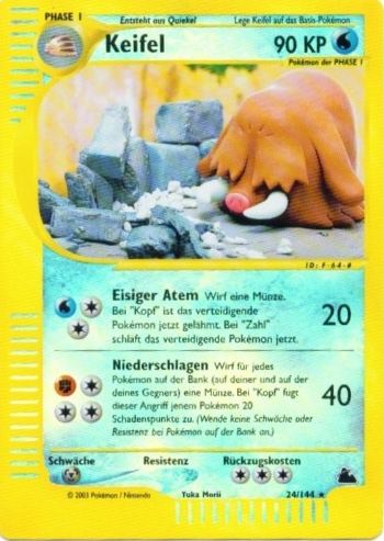 Quappo H24 — Skyridge (German Pokémon TCG card)