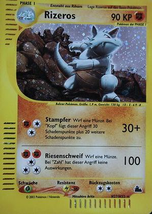 Stahlos H29 — Skyridge (German Pokémon TCG card)