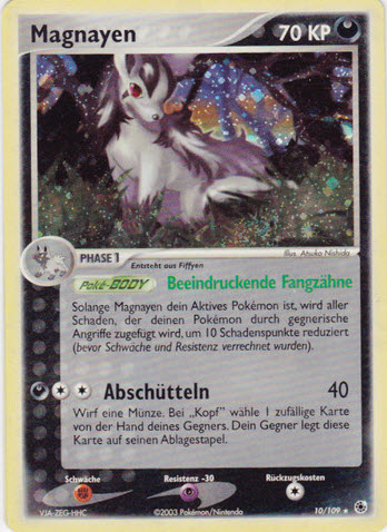 Magnayen 10 — EX Ruby & Sapphire (German Pokémon TCG card)