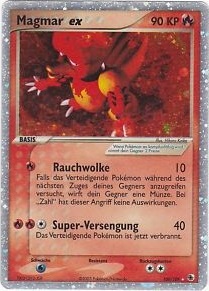 Magmar ex 100 — EX Ruby & Sapphire (German Pokémon TCG card)