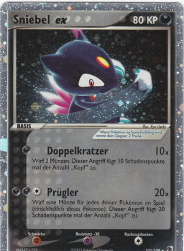 Sniebel ex 103 — EX Ruby & Sapphire (German Pokémon TCG card)