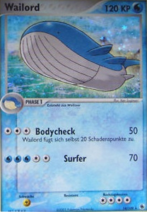Wailord 14 — EX Ruby & Sapphire (German Pokémon TCG card)