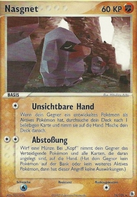 Nasgnet 18 — EX Ruby & Sapphire (German Pokémon TCG card)