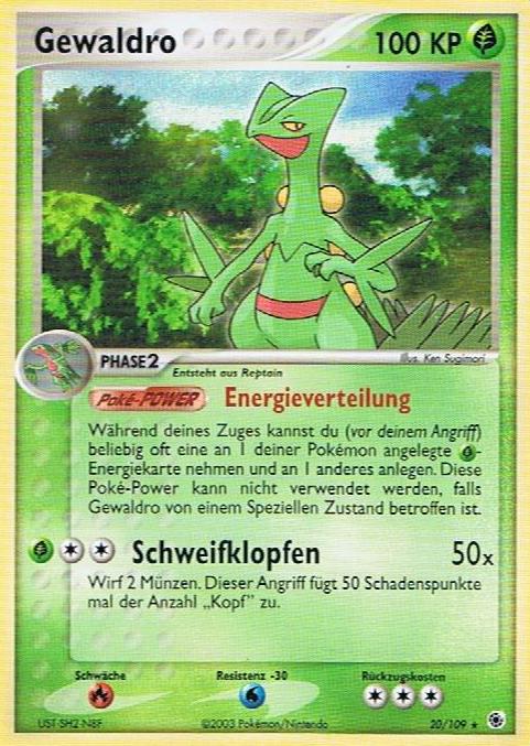 Gewaldro 20 — EX Ruby & Sapphire (German Pokémon TCG card)