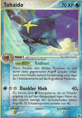 Tohaido 22 — EX Ruby & Sapphire (German Pokémon TCG card)