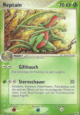 Reptain 31 — EX Ruby & Sapphire (German Pokémon TCG card)