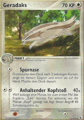 Geradaks 38 — EX Ruby & Sapphire (German Pokémon TCG card)