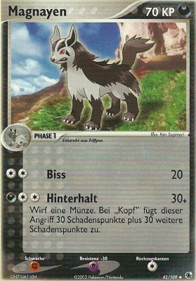 Magnayen 42 — EX Ruby & Sapphire (German Pokémon TCG card)