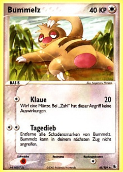 Bummelz 45 — EX Ruby & Sapphire (German Pokémon TCG card)