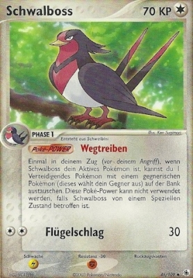 Schwalboss 46 — EX Ruby & Sapphire (German Pokémon TCG card)