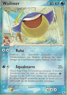 Wailmer 48 — EX Ruby & Sapphire (German Pokémon TCG card)
