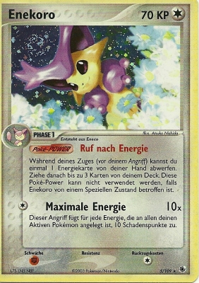 Enekoro 5 — EX Ruby & Sapphire (German Pokémon TCG card)