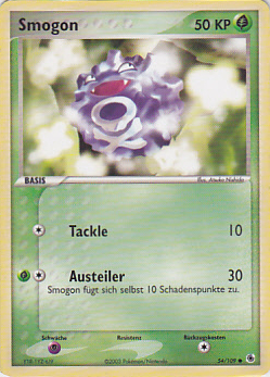 Smogon 54 — EX Ruby & Sapphire (German Pokémon TCG card)