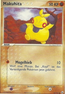 Makuhita 58 — EX Ruby & Sapphire (German Pokémon TCG card)