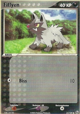 Fiffyen 63 — EX Ruby & Sapphire (German Pokémon TCG card)