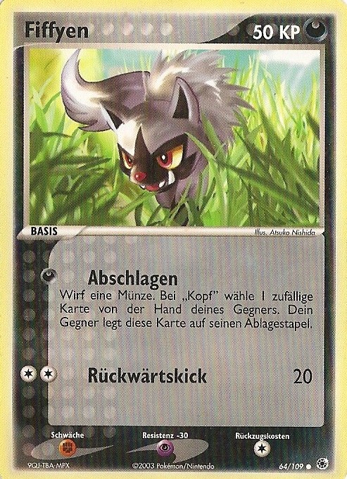 Fiffyen 64 — EX Ruby & Sapphire (German Pokémon TCG card)