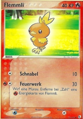 Flemmli 73 — EX Ruby & Sapphire (German Pokémon TCG card)