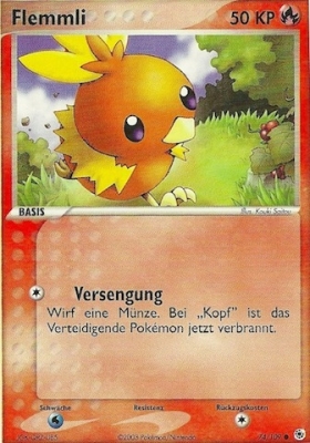 Flemmli 74 — EX Ruby & Sapphire (German Pokémon TCG card)