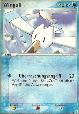 Wingull 77 — EX Ruby & Sapphire (German Pokémon TCG card)