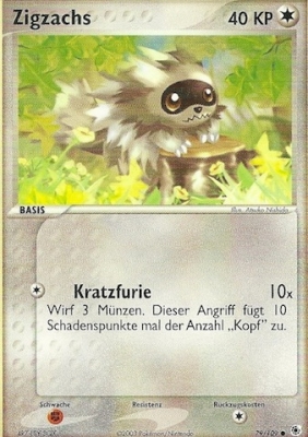 Zigzachs 79 — EX Ruby & Sapphire (German Pokémon TCG card)