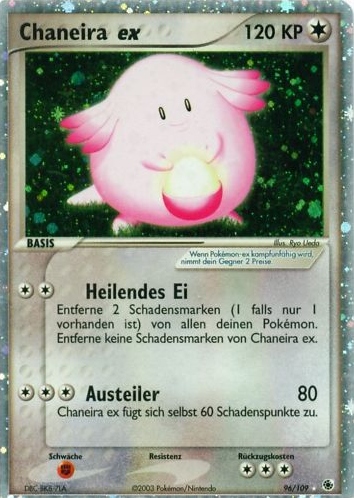 Chaneira ex 96 — EX Ruby & Sapphire (German Pokémon TCG card)