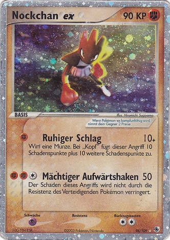 Nockchan ex 98 — EX Ruby & Sapphire (German Pokémon TCG card)