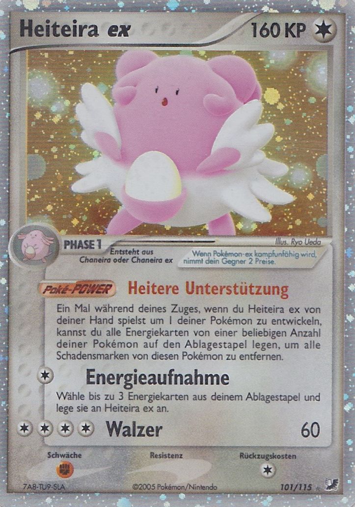 Heiteira ex 101 — EX Unseen Forces (German Pokémon TCG card)