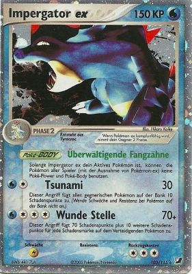 Impergator ex 103 — EX Unseen Forces (German Pokémon TCG card)