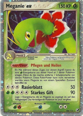 Meganie ex 106 — EX Unseen Forces (German Pokémon TCG card)