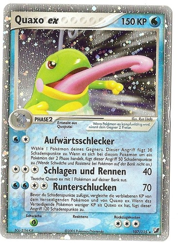 Quaxo ex 107 — EX Unseen Forces (German Pokémon TCG card)