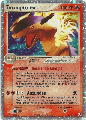 Tornupto ex 110 — EX Unseen Forces (German Pokémon TCG card)