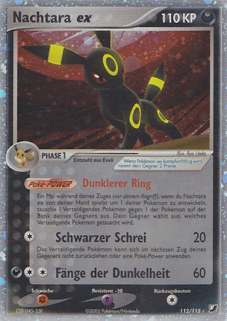 Nachtara ex 112 — EX Unseen Forces (German Pokémon TCG card)