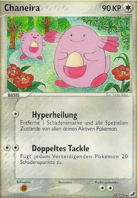 Chaneira 20 — EX Unseen Forces (German Pokémon TCG card)