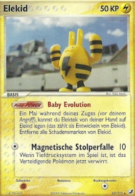 Elekid 23 — EX Unseen Forces (German Pokémon TCG card)