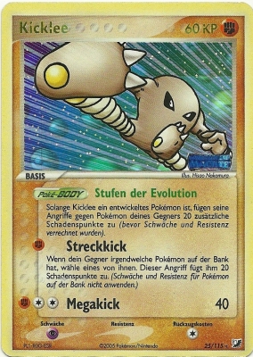 Kicklee 25 — EX Unseen Forces (German Pokémon TCG card)