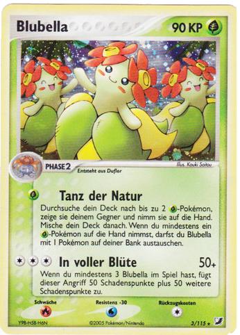 Blubella 3 — EX Unseen Forces (German Pokémon TCG card)