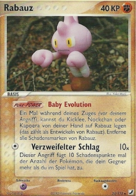 Rabauz 33 — EX Unseen Forces (German Pokémon TCG card)