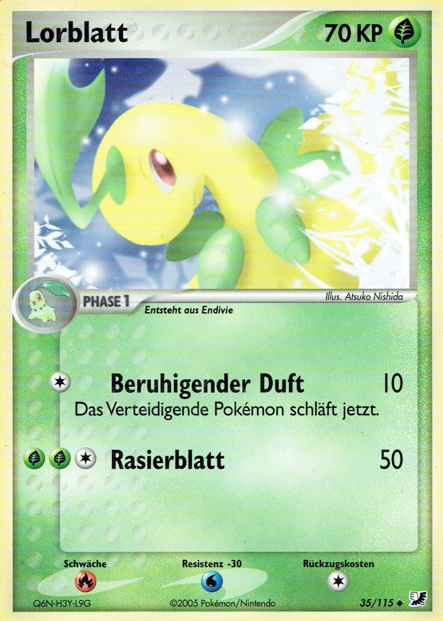 Lorblatt 35 — EX Unseen Forces (German Pokémon TCG card)