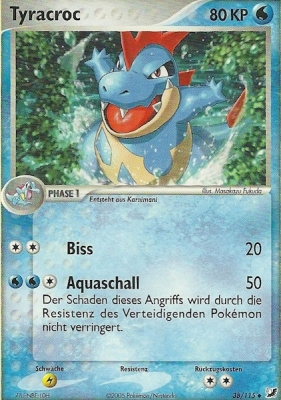 Tyracroc 38 — EX Unseen Forces (German Pokémon TCG card)