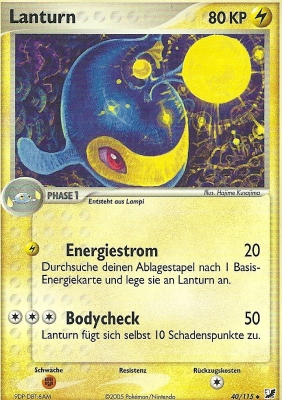 Lanturn 40 — EX Unseen Forces (German Pokémon TCG card)