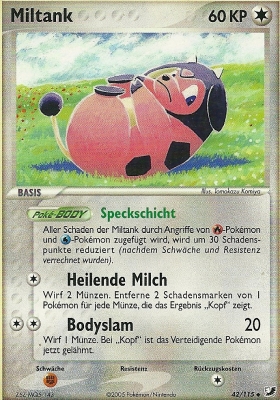 Miltank 42 — EX Unseen Forces (German Pokémon TCG card)