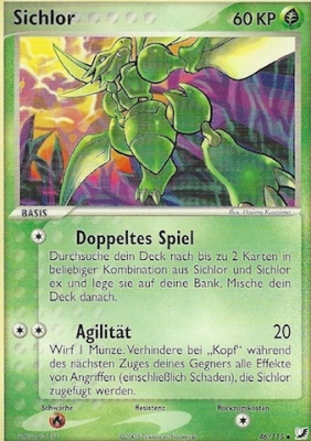 Sichlor 46 — EX Unseen Forces (German Pokémon TCG card)